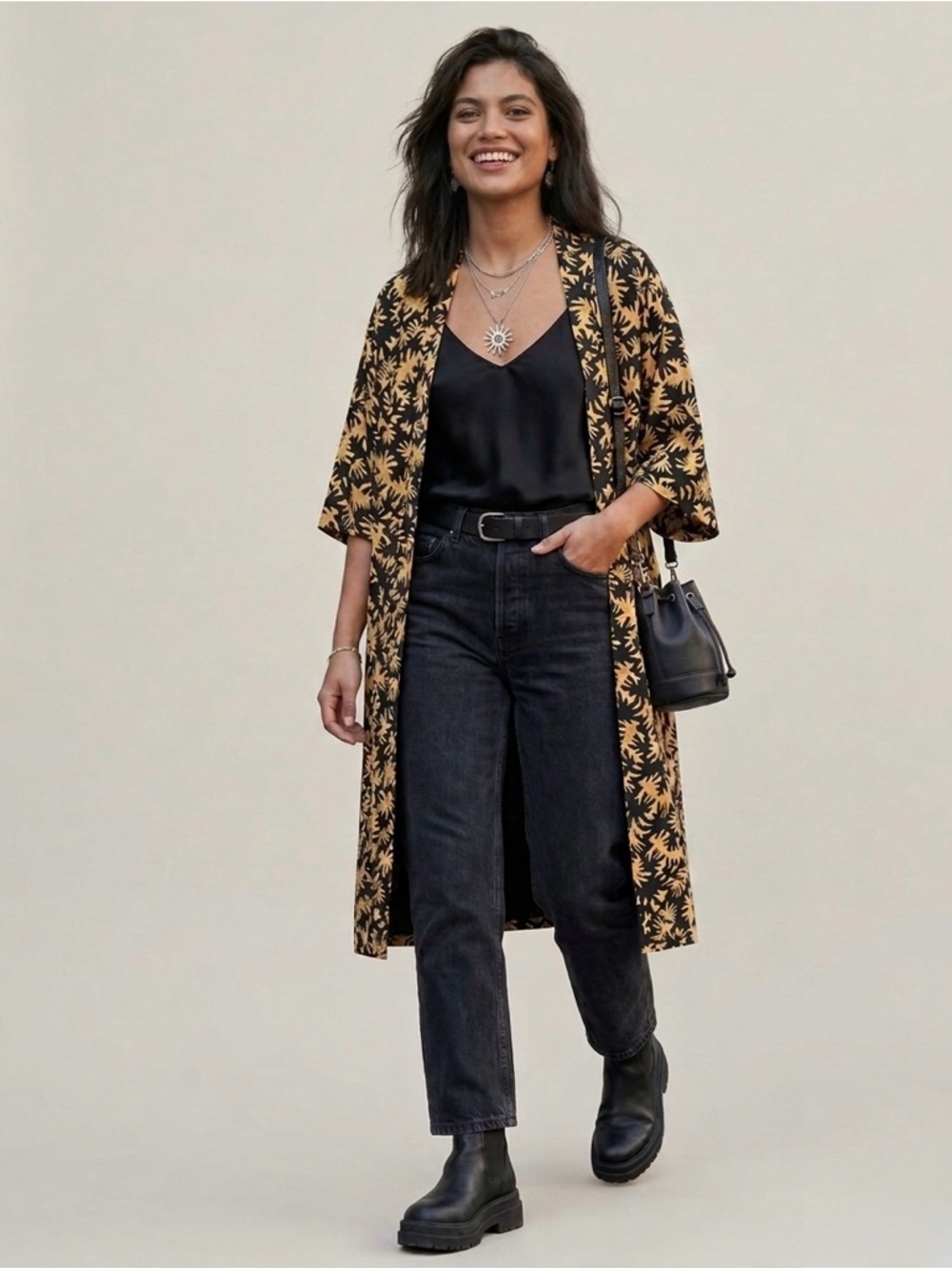MONKI Long jacket with pockets size S